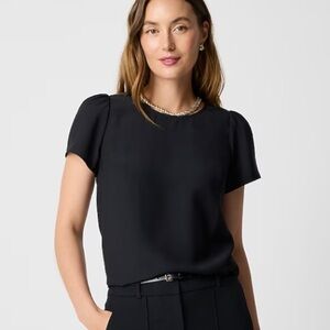 J crew Short-sleeve crepe top